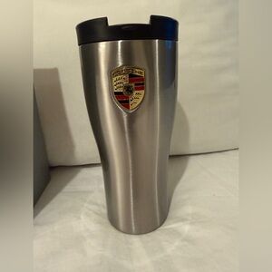 Genuine Porsche Stainless Steel Insulated Thermal Travel Mug - 460mL - NEW